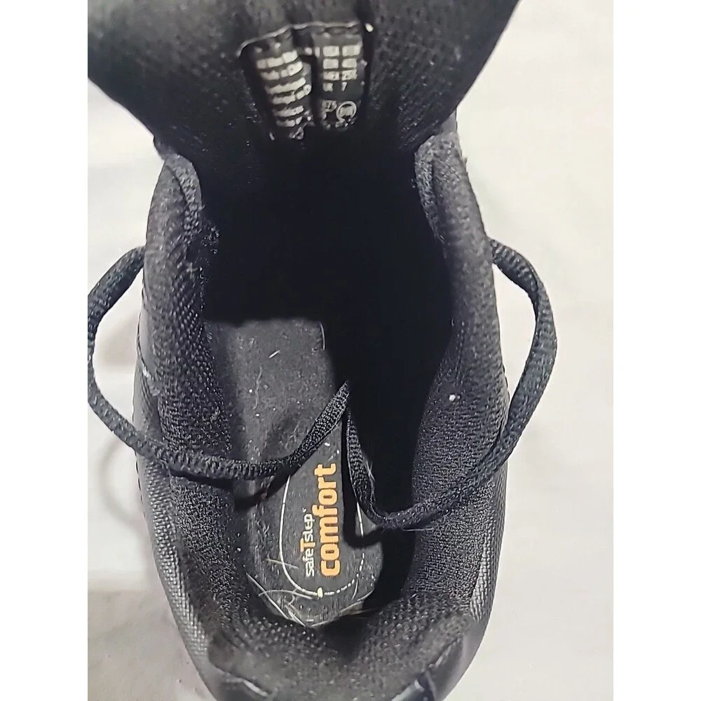 SafeTStep Slip-Resistant, Non-Marking Work Shoes, Black, Women's Size 8.5W